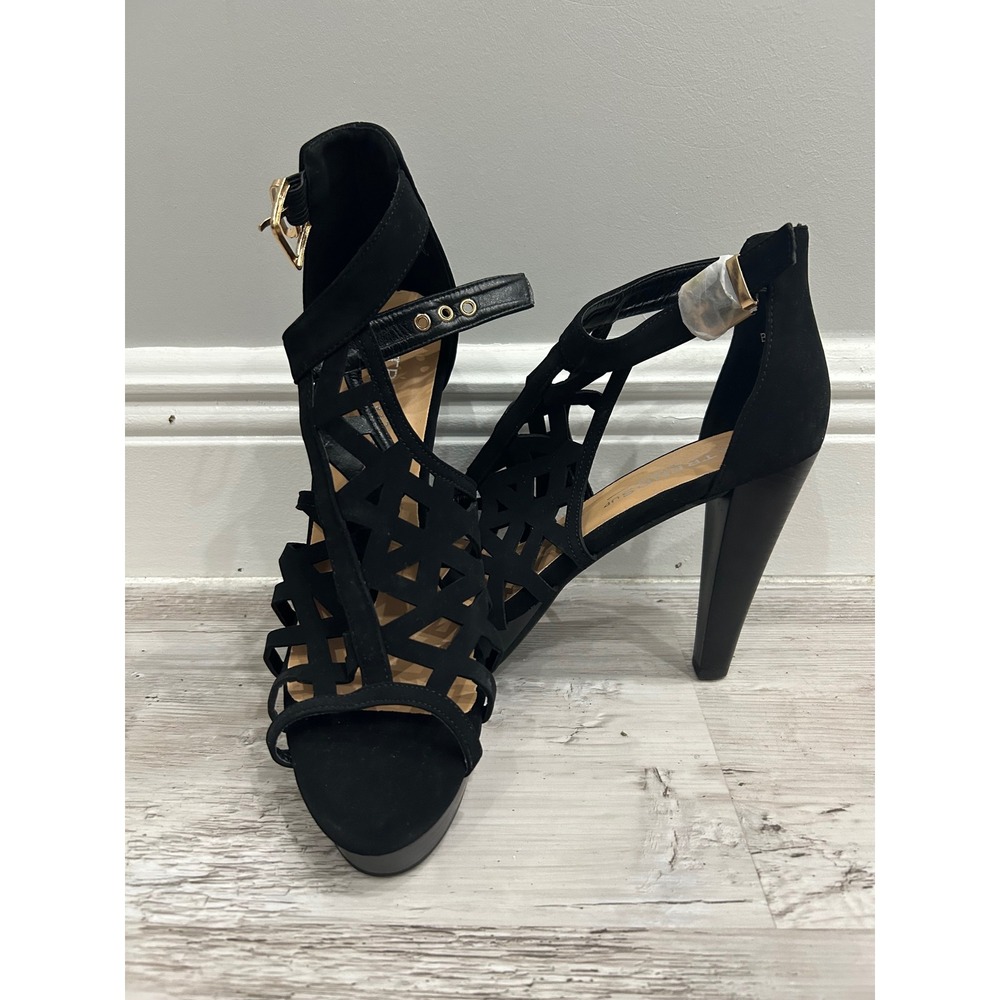 Trends up Collection Bonica 1 Womens Black Cage Platform Stiletto Sandals Size 9 - Picture 5 of 7